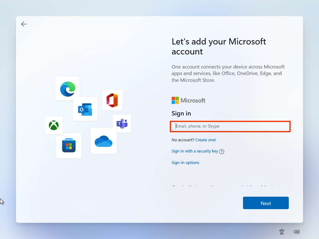Windows 11 create new account