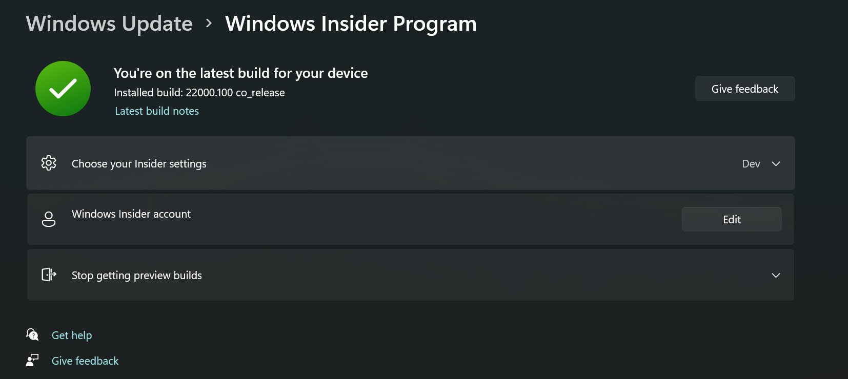 Windows 11 Insider Beta Fixed