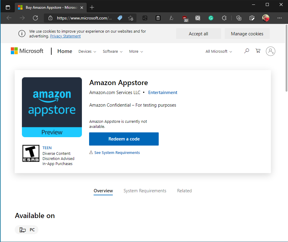 Amazon Appstore Windows