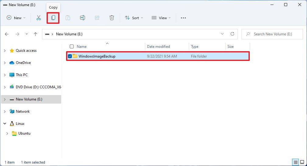 Copie arquivos no Windows 11