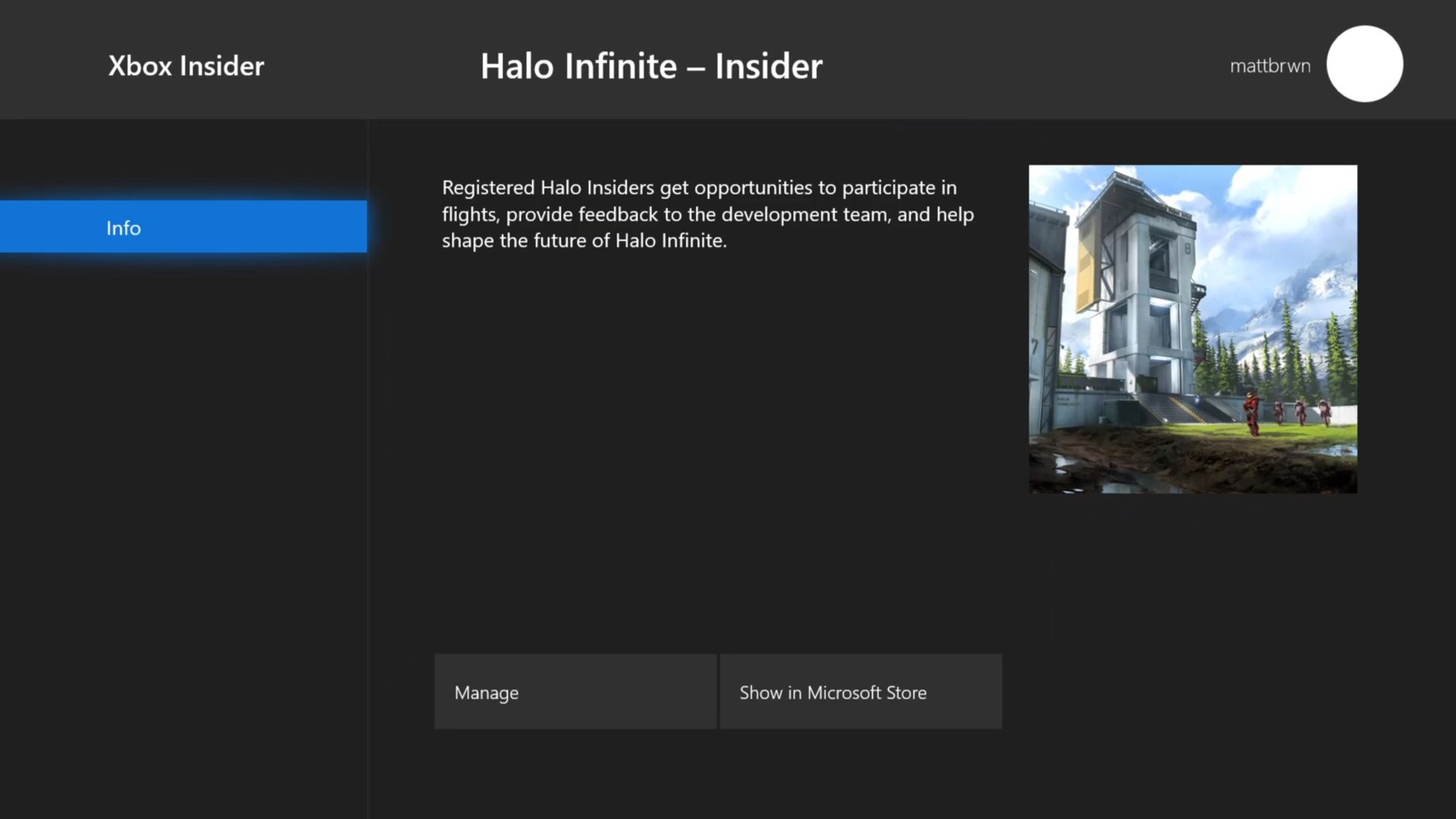 Download do Halo Infinite Xbox Insider