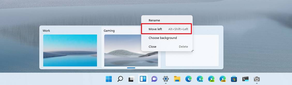 Windows 11 rearrange desktops