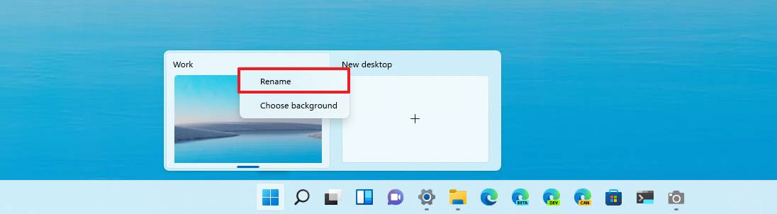 Windows 11 rename desktop
