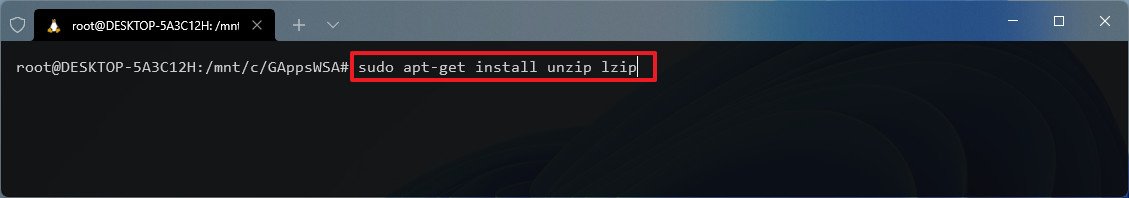 WSL install lzip