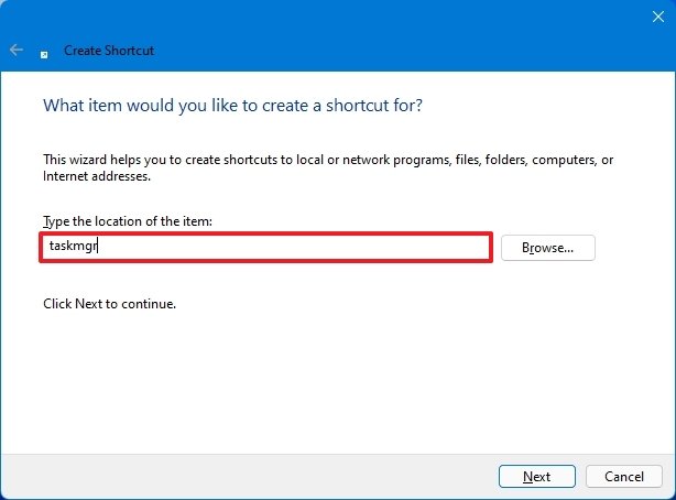 Windows 11 Shortcut action