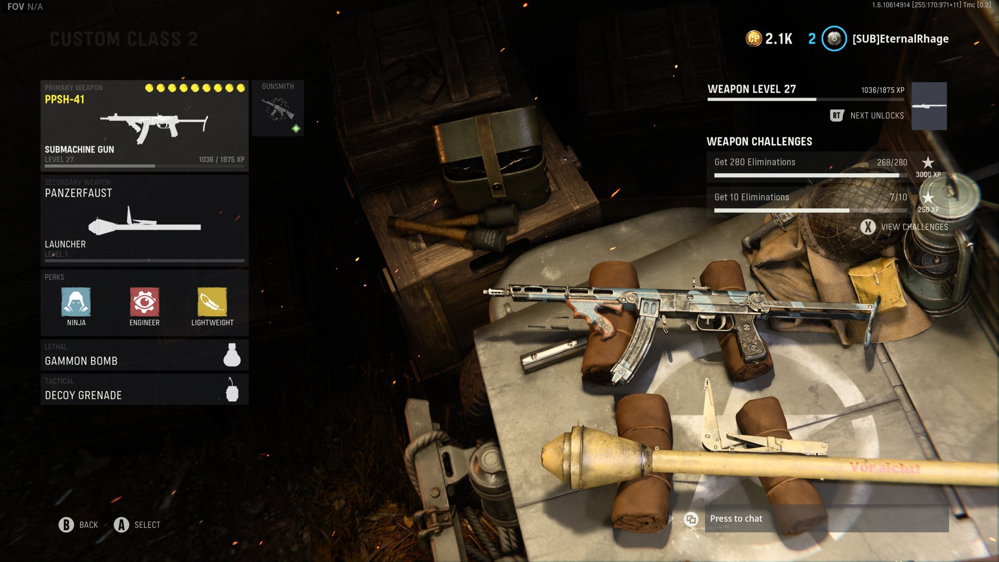 Carga Smg de arma de vanguarda Call Of Duty