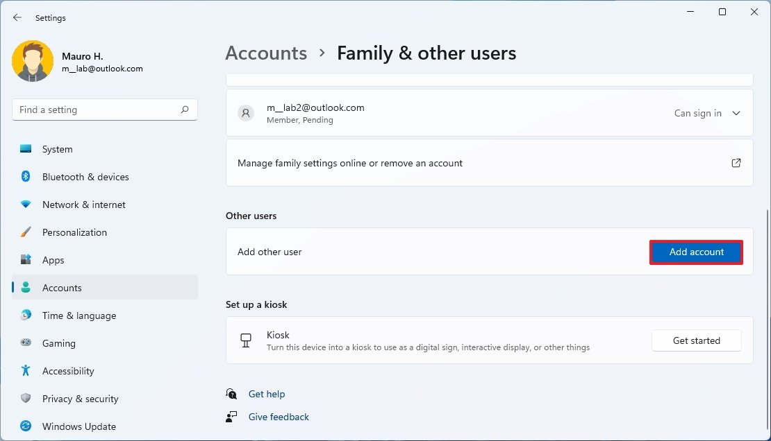 Microsoft account creation