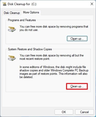 System Restore and Shadow Copies