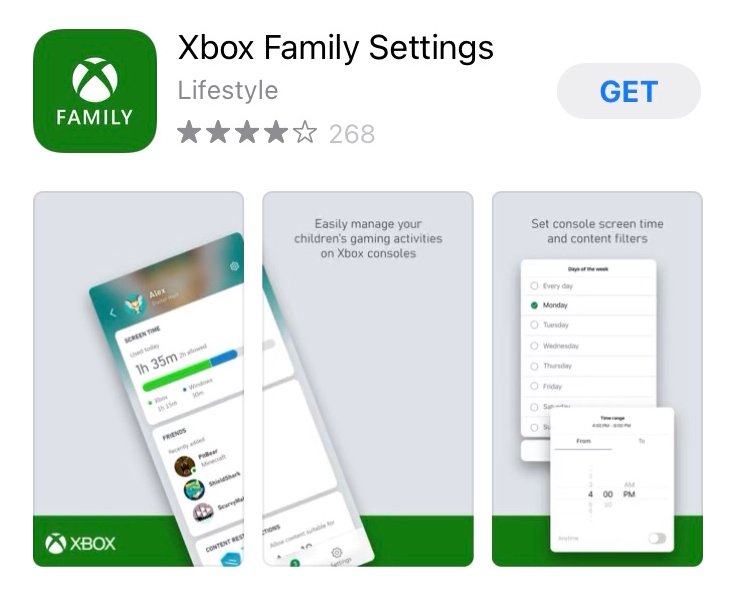 Xbox Family Settings Apple App Store