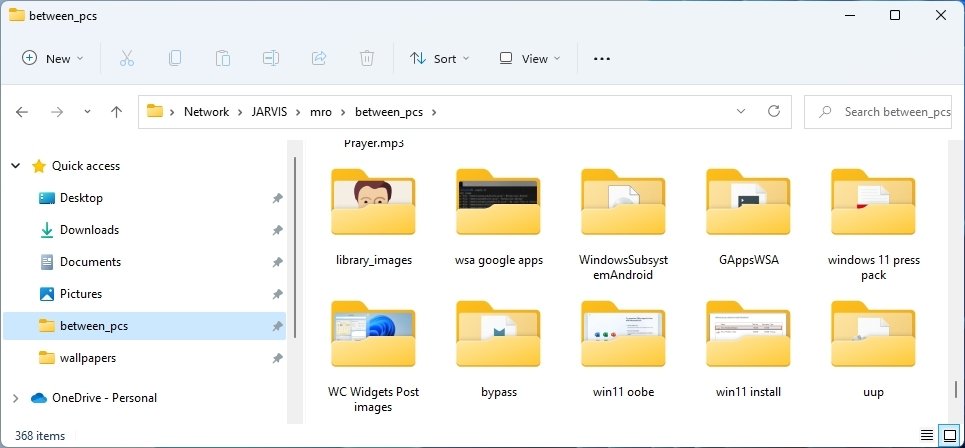 Explorer with folder preview