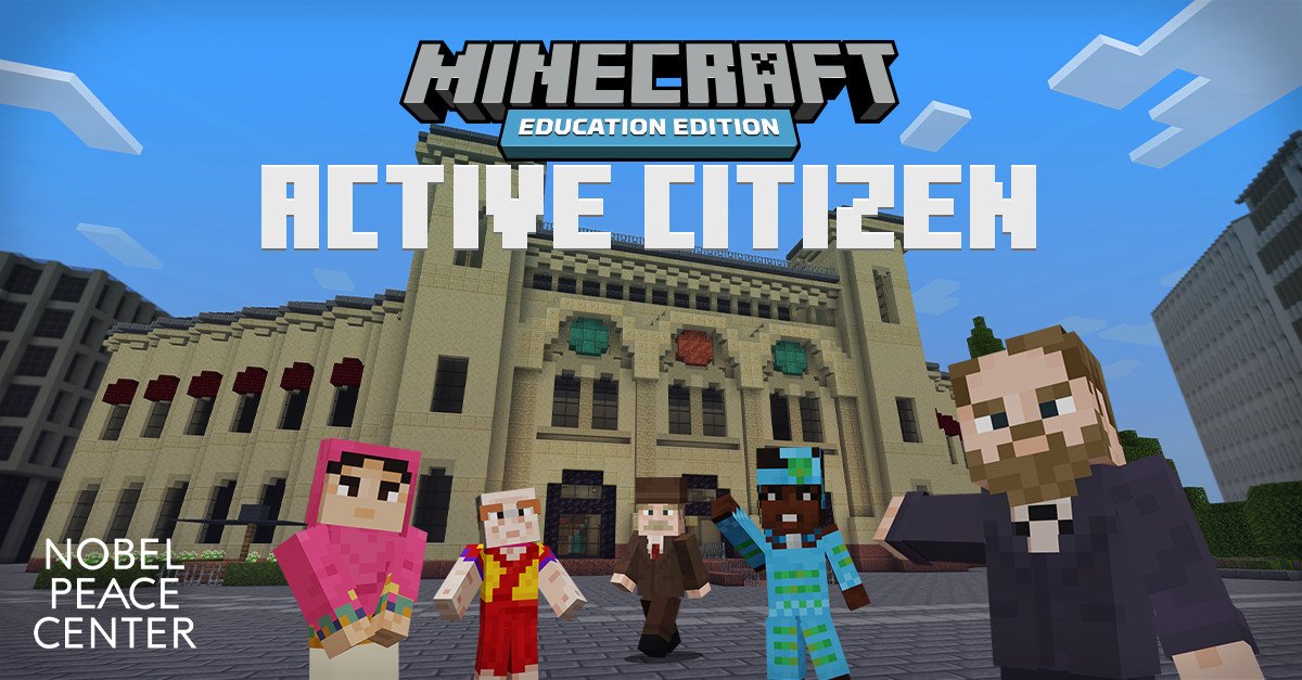 Image de héros citoyen actif Minecraft Education Edition