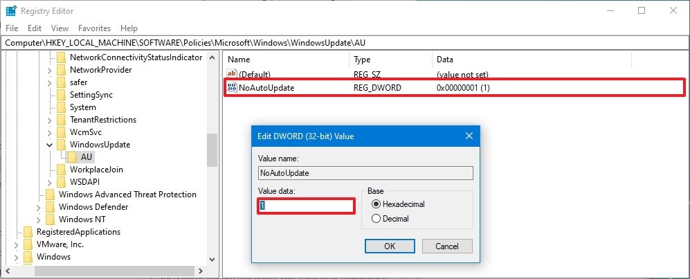 Disable Windows Update permanently using Registry