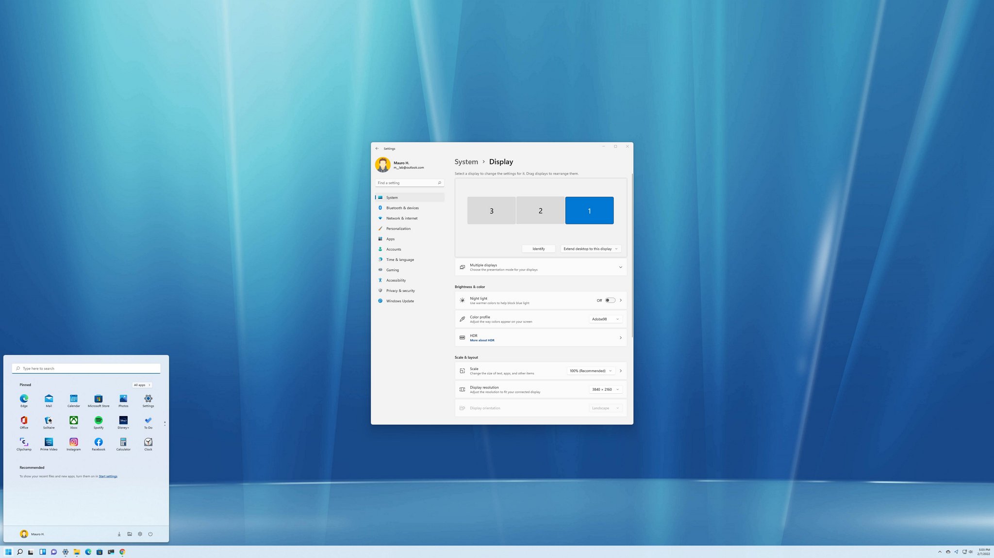 Windows 11 multi monitor setup