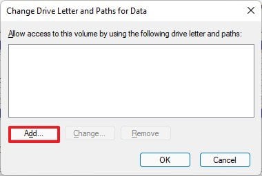 add folder path to drive