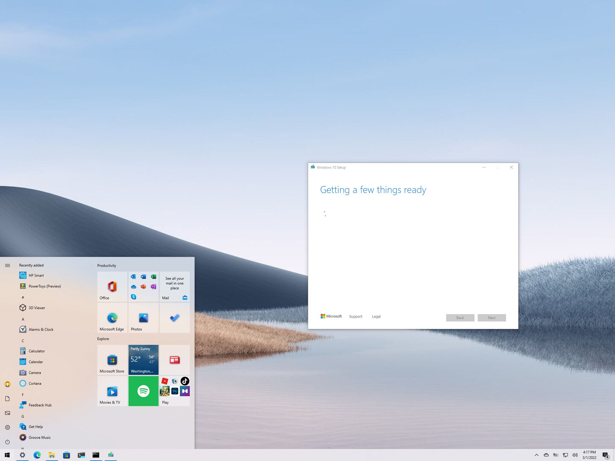 Windows 10 clean install process