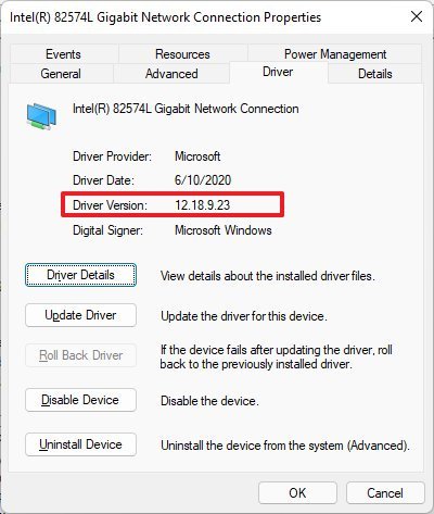 Check driver version on Windows 11