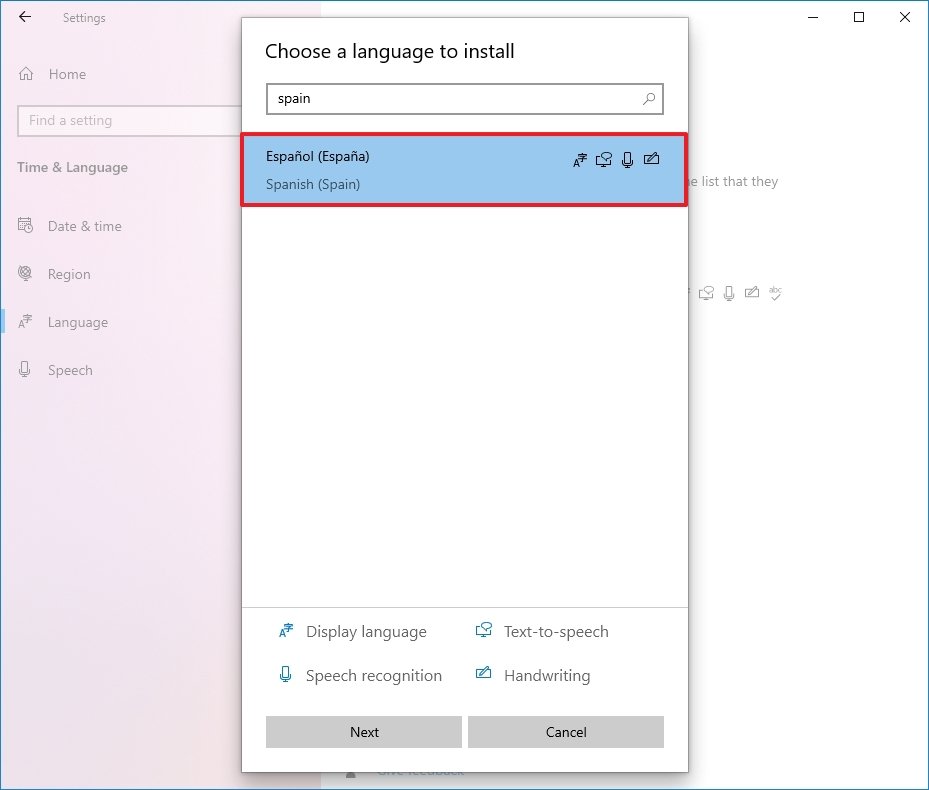 Windows 10 escolha o idioma para instalar