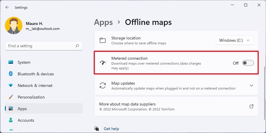 Disable limited connectivity for offline maps