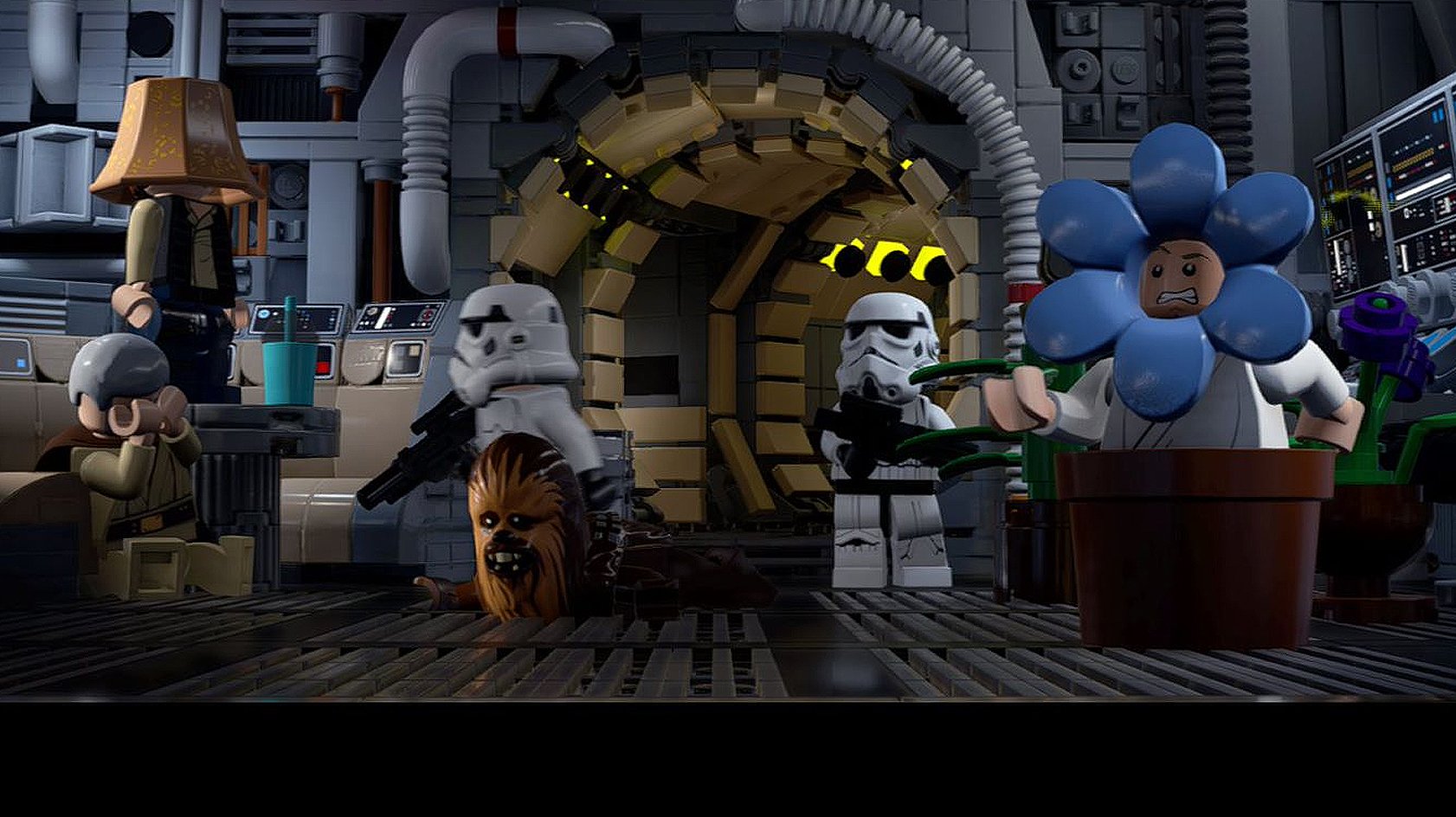 Lego Star Wars Skywalker Saga Uma nova esperança escondida nos disfarces do Millenium Falcon