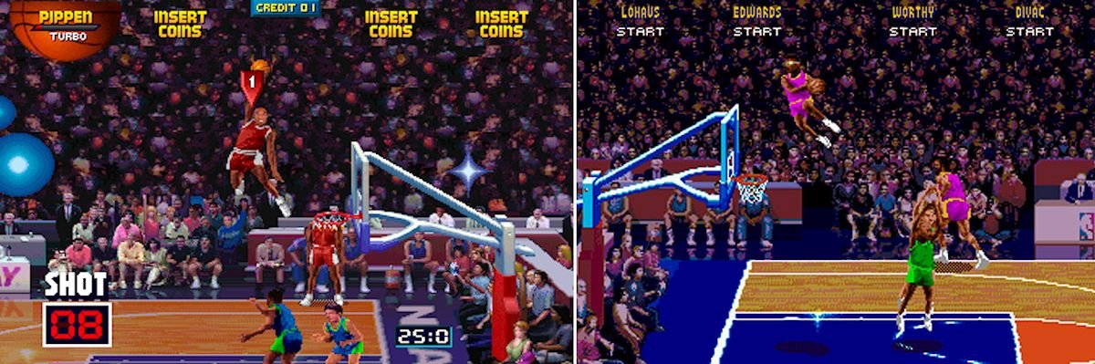 NBA Jam arcade and Sega Genesis