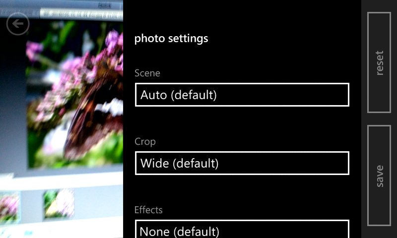 HTC 8XT Native Camera App