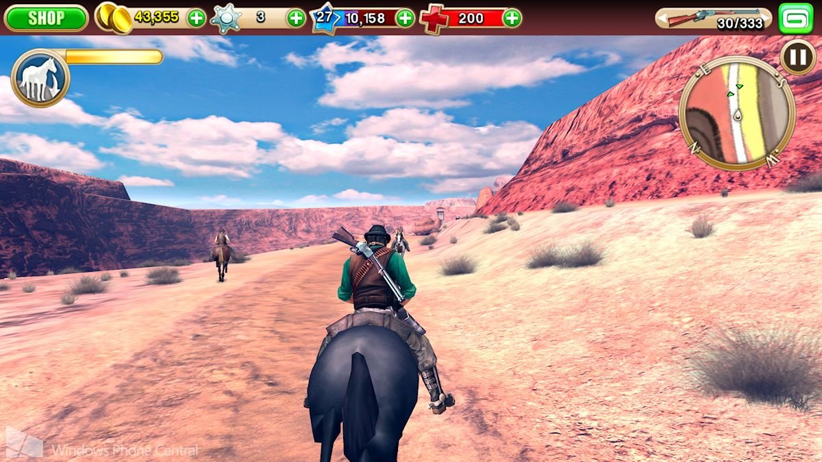 Six-Guns for Windows 8 horse riding