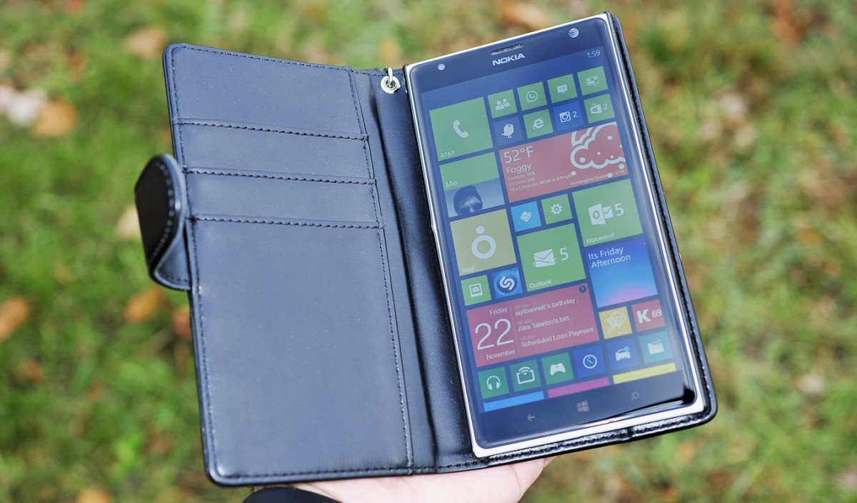 E LV Leather Wallet for the Nokia Lumia 1520
