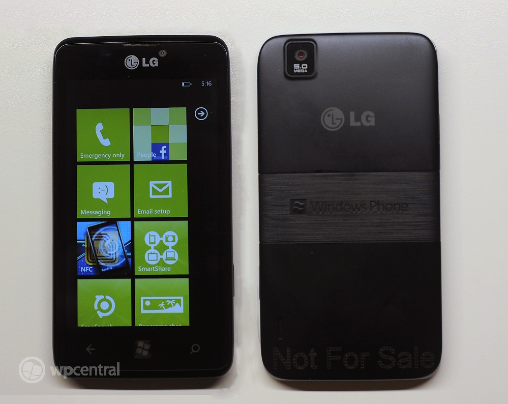 LG e740 Fantasy Prototype Windows Phone