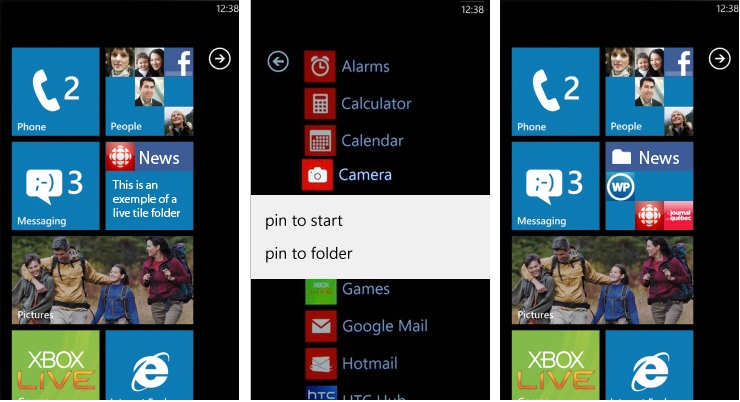 Windows Phone Folders (Concept)