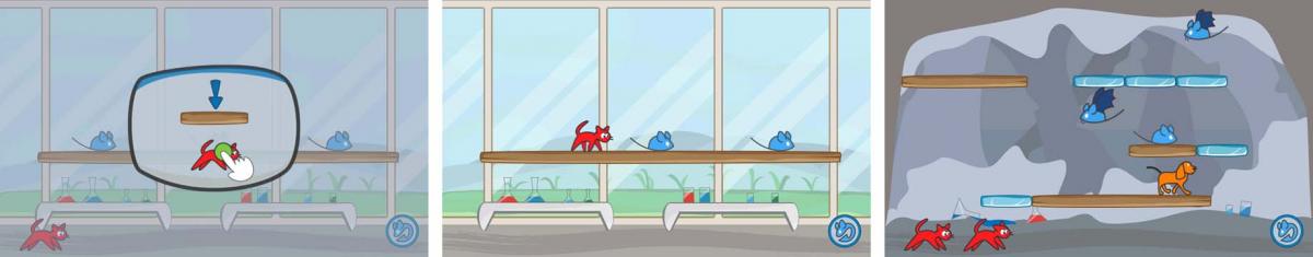 Cat Lab! Game Screens