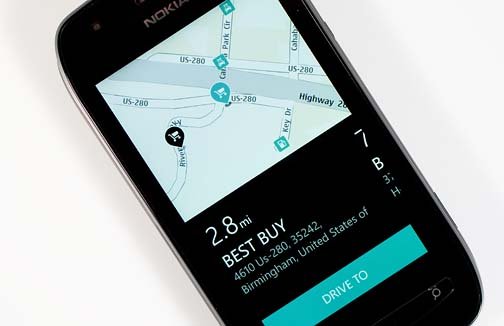 Nokia Drive Destination choice
