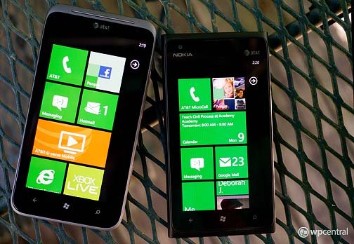 HTC Titan II and Nokia Lumia 900 both from AT&T