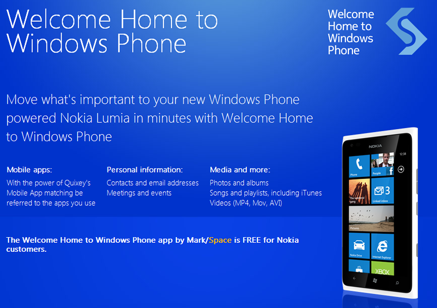 Nokia Welcome Home for Windows Phone