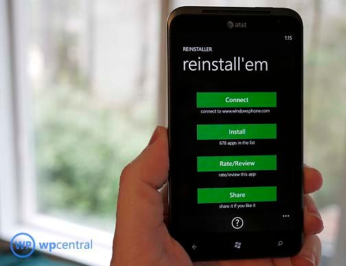 Reinstaller for Windows Phone