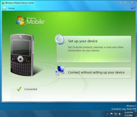 download windows mobile device center windows 7