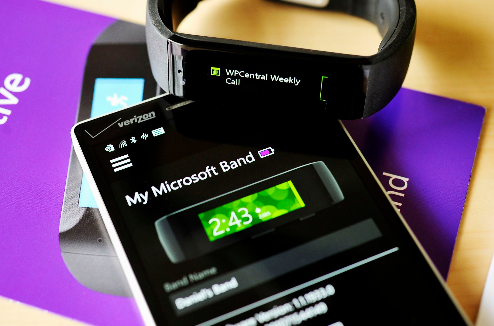 Microsoft Band and Lumia Icon