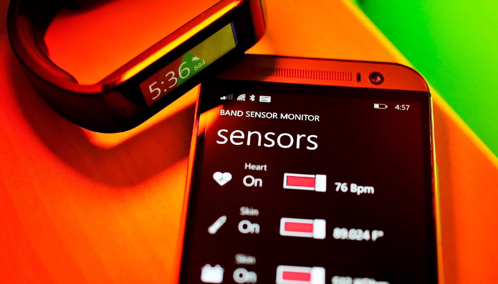 Band Sensor Monitor for Microsoft Band