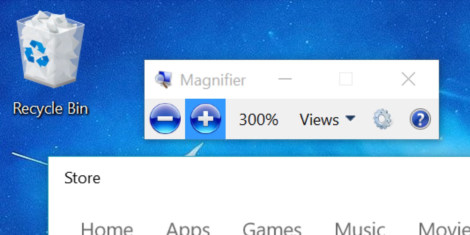 Windows 10 Magnifier