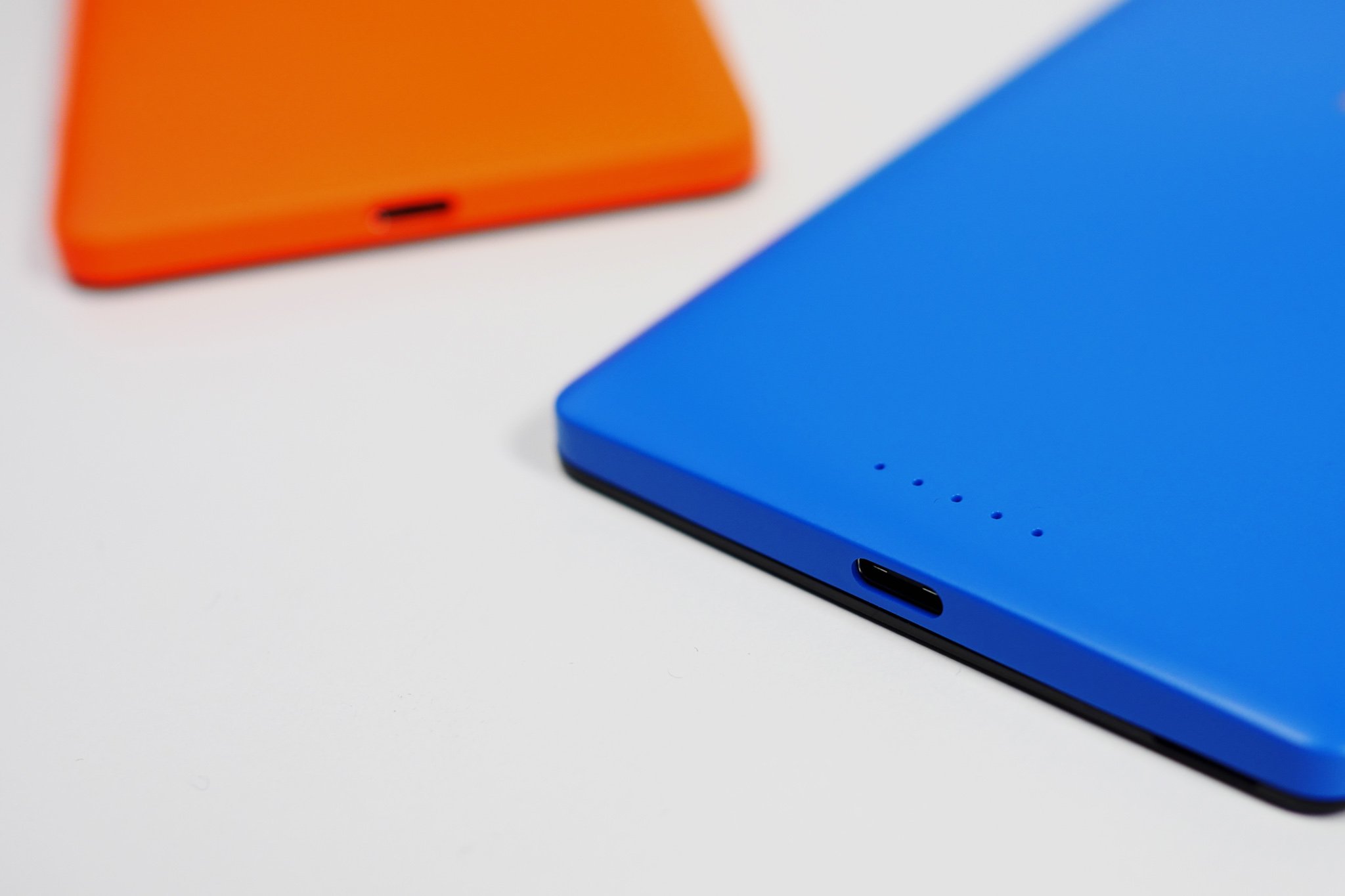 Orange and Blue replacement covers for the Lumia 950 