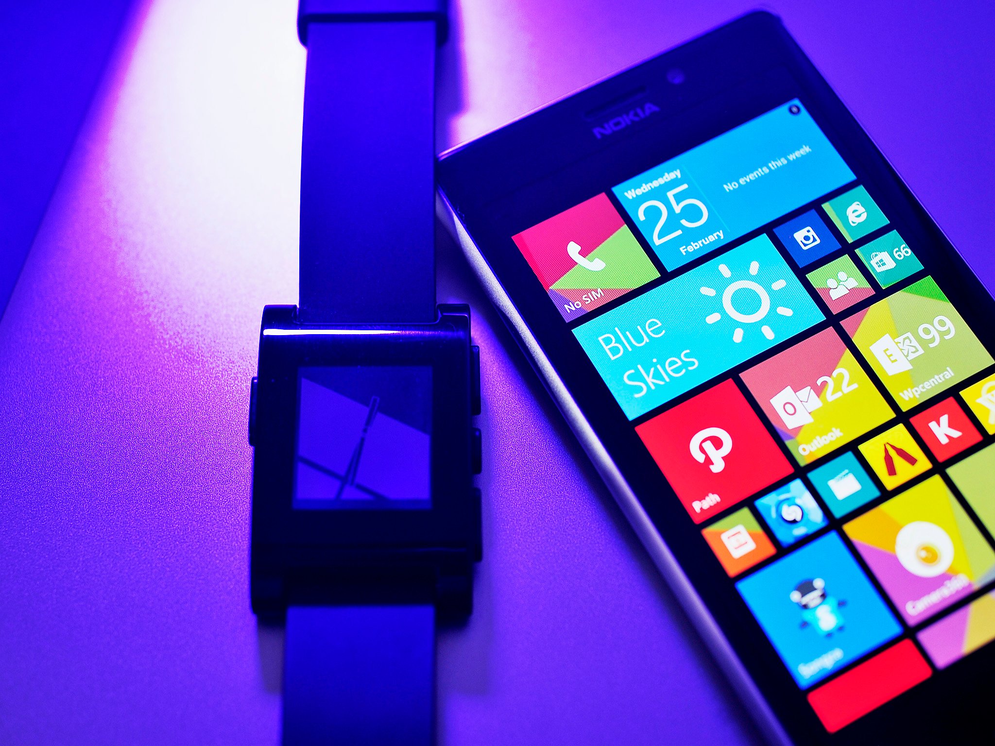 Pebble and Windows Phone