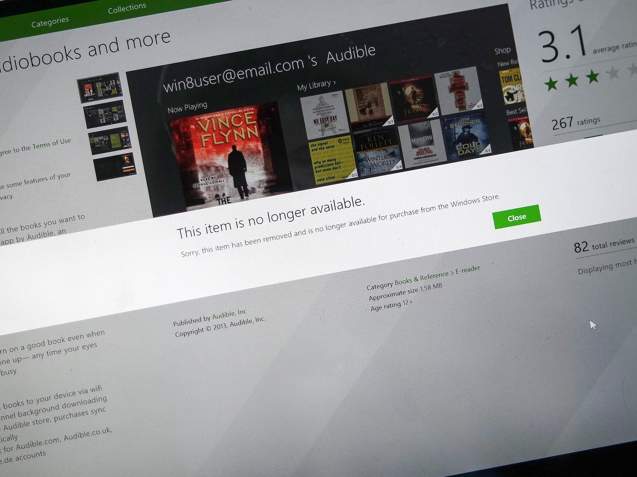 Audible coming back for Windows 10