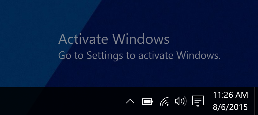 cant activate windows 10 try again later