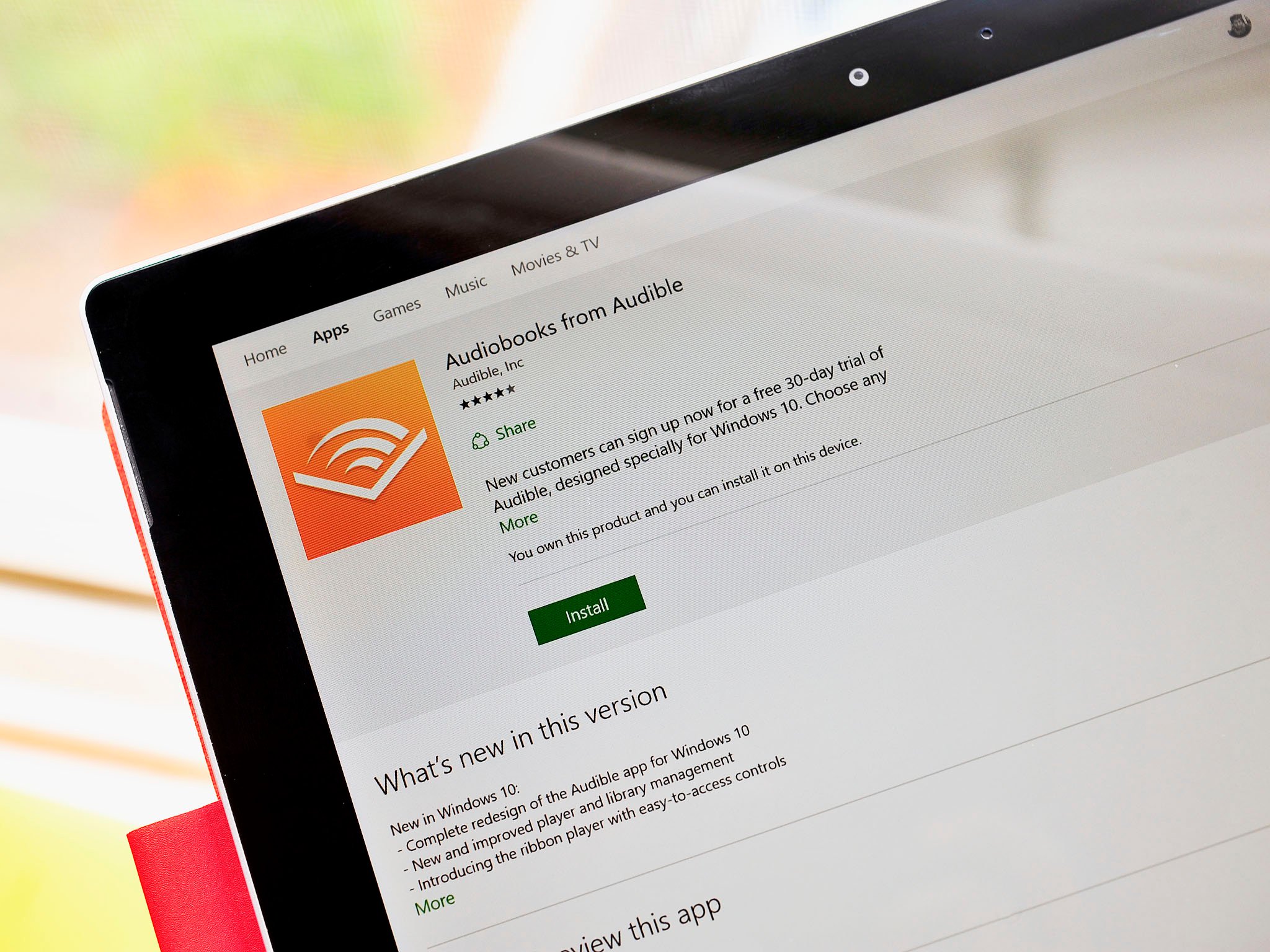 Audible for Windows 10 brings playback controls to the taskbar