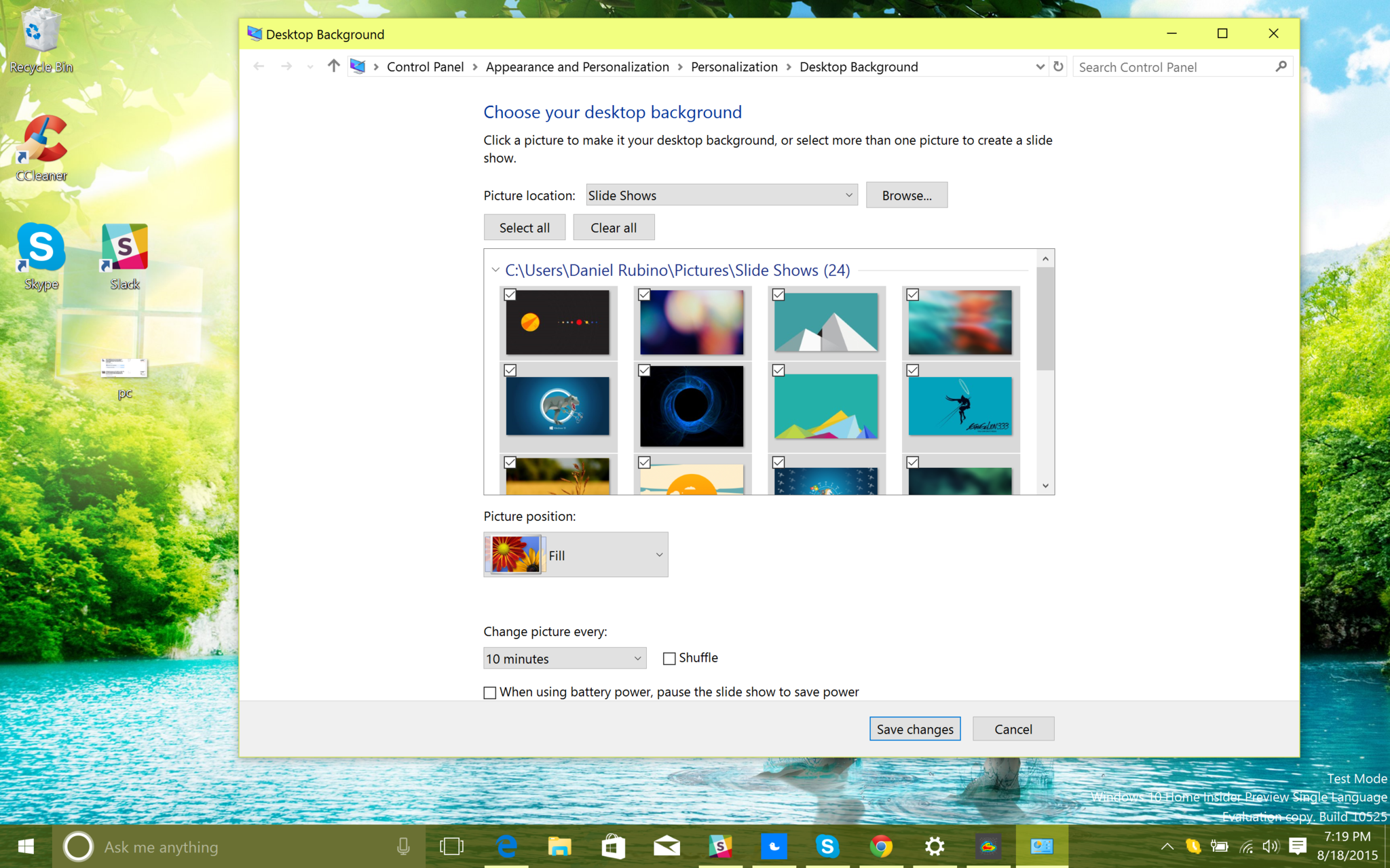 How To Set Slideshow To Every 10 Seconds And Enable Shuffle In Windows 10 Windows Central