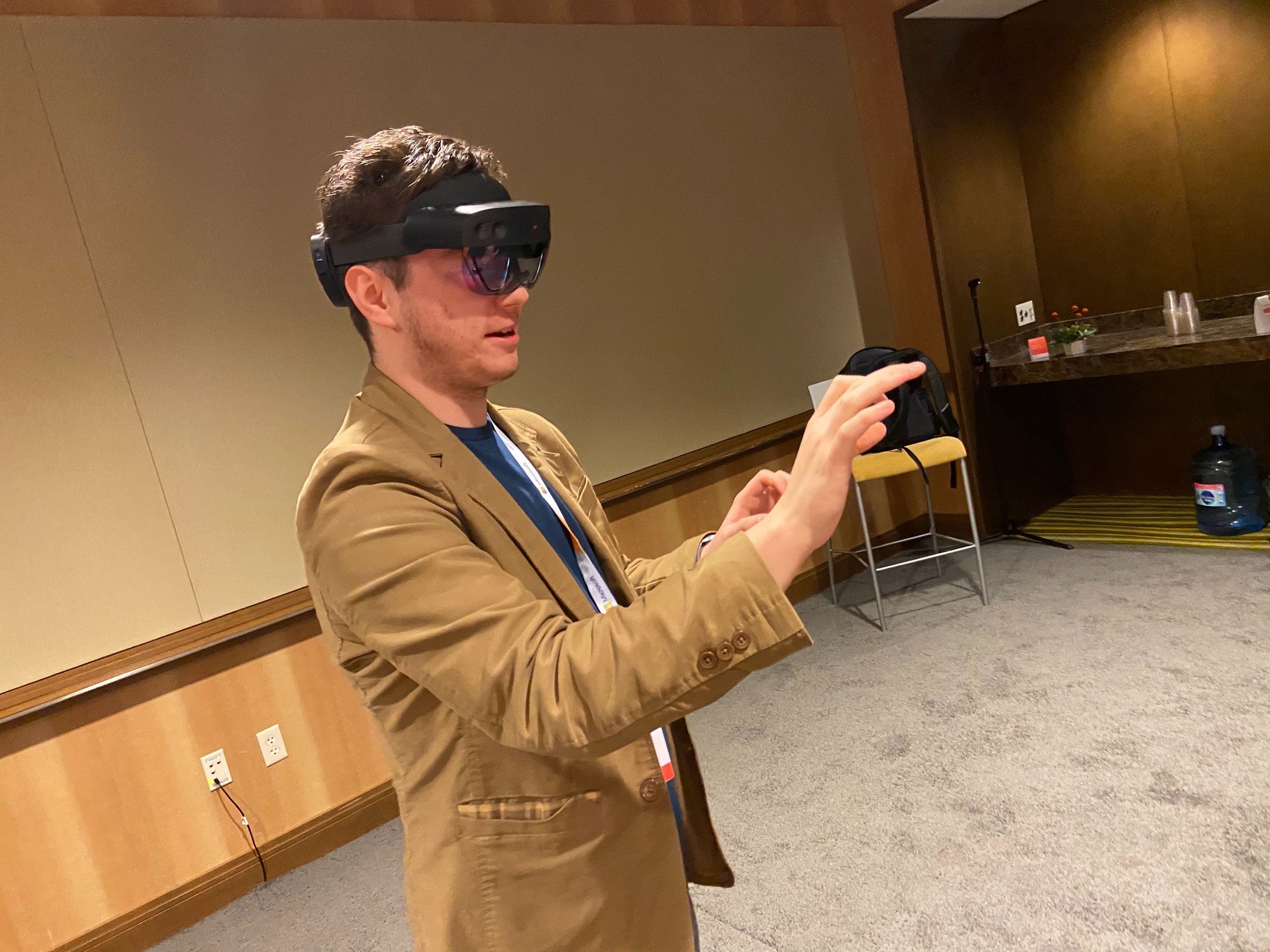 Man wearing HoloLens 2