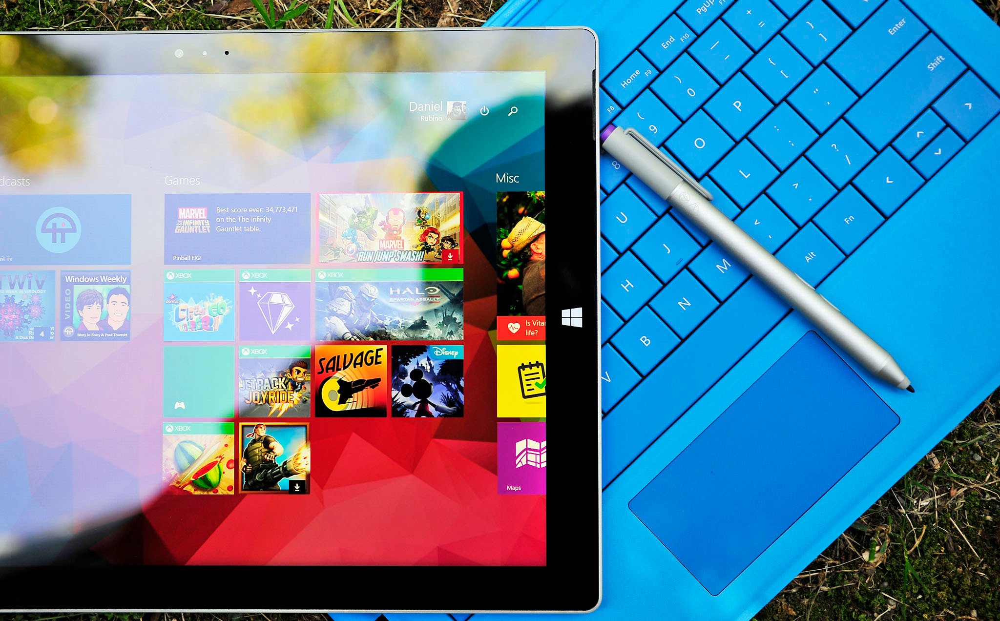 Surface Pro 3 top
