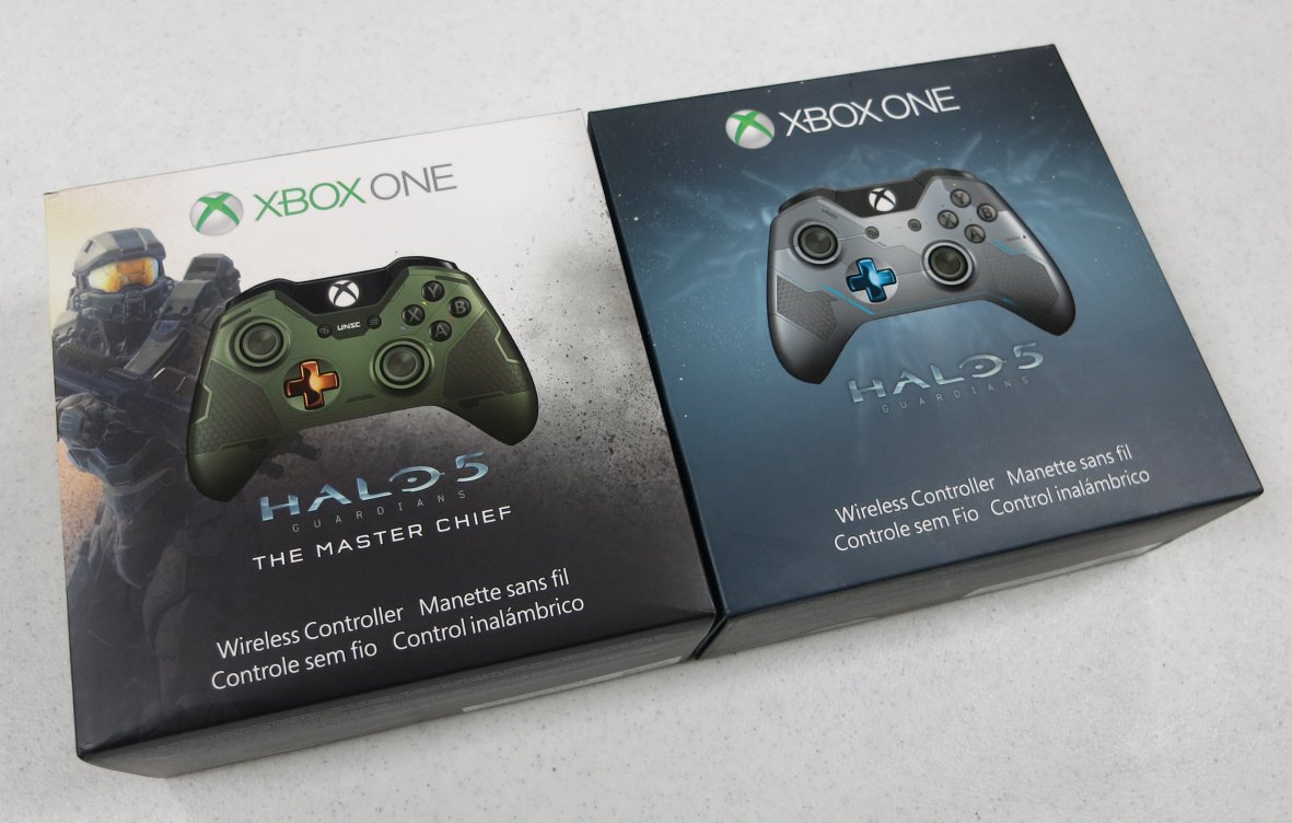 Halo 5 Limited Edition Xbox One Controllers review box