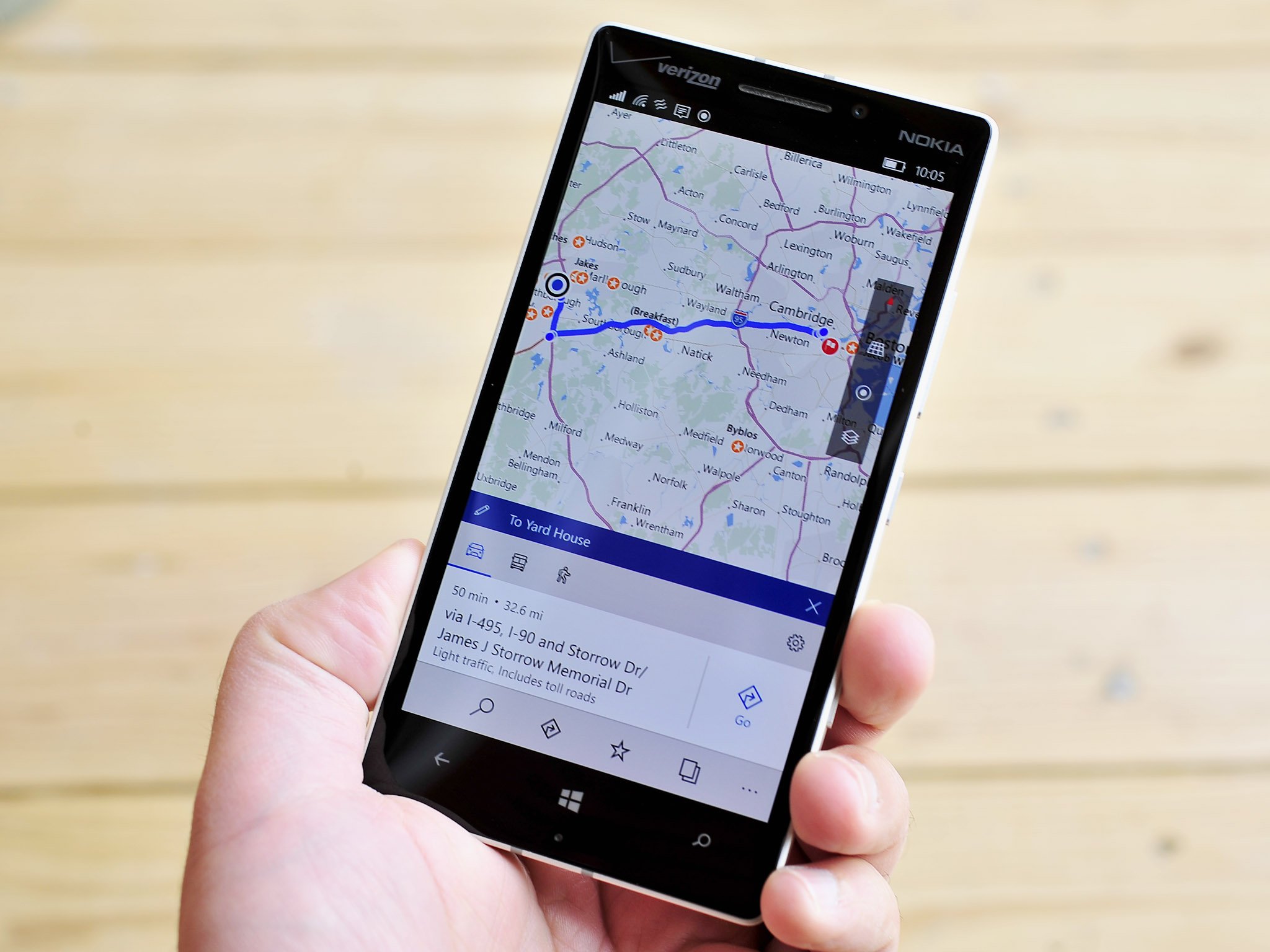 Windows Maps updated for Mobile Insiders with bluetooth audio option