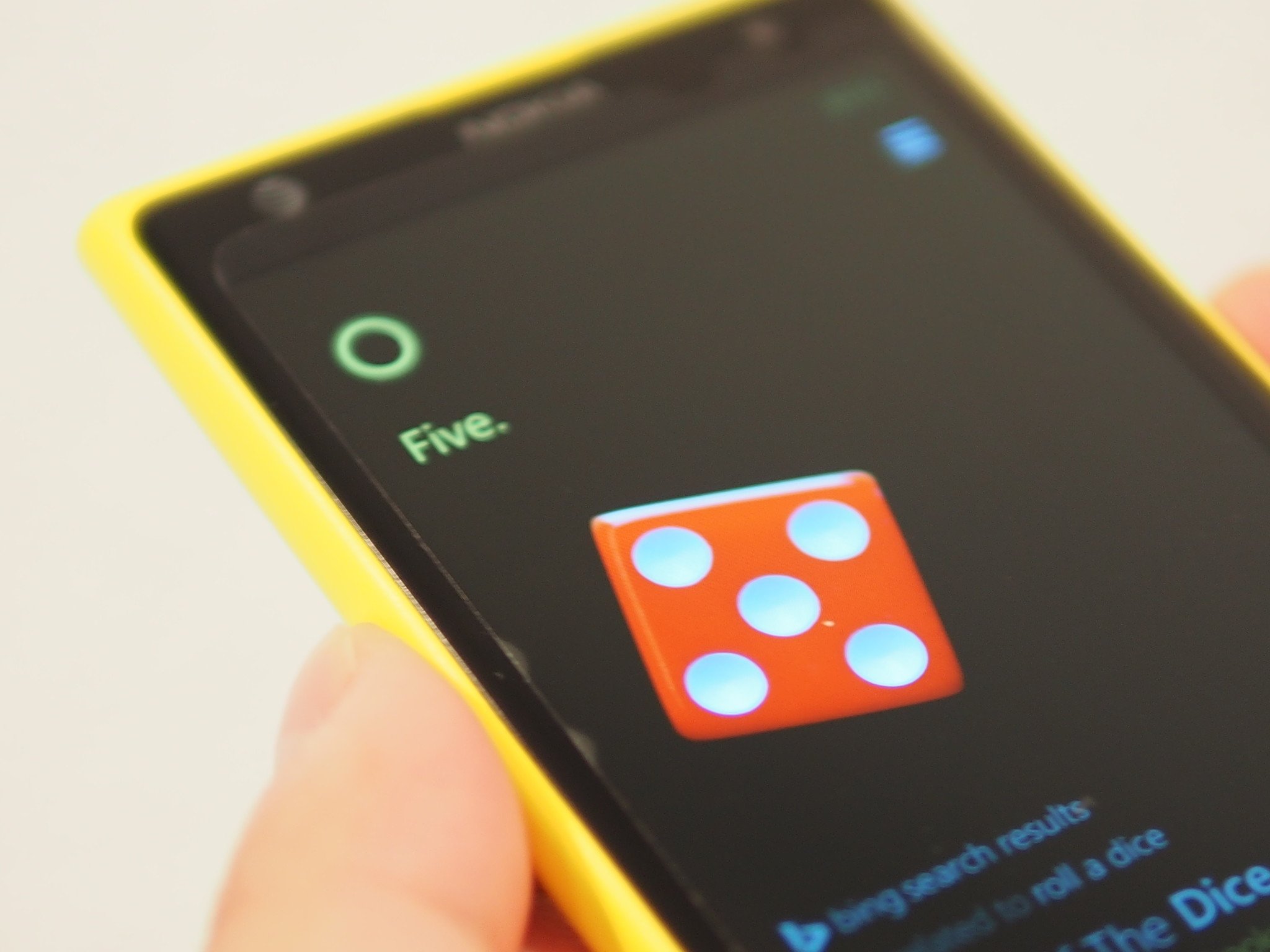 Cortana can help you settle decisions with a virtual coin toss or roll of the dice