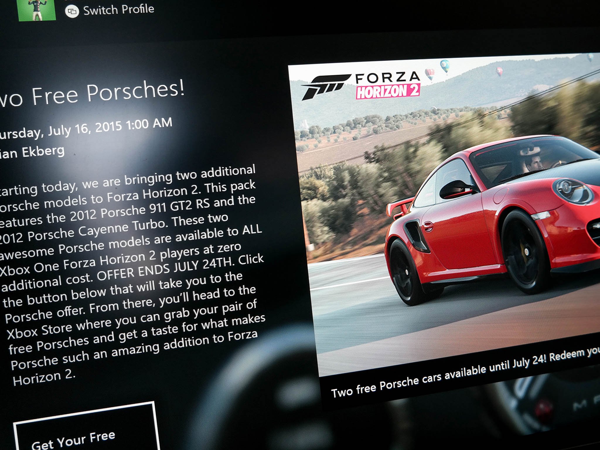 Grab Two Free Cars In Forza Horizon 2 Win The Porsche Expansion Pack With Windows Central Windows Central